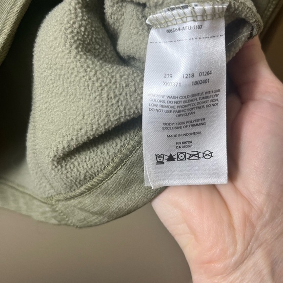 Columbia Women’s Fleece Lined Hooded Zip Up Jacket Green Size Medium Outdoor - Picture 7 of 8